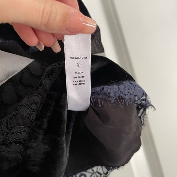 Ann Taylor Loft Velvet Lace Striped tank - S - Picture 7 of 8